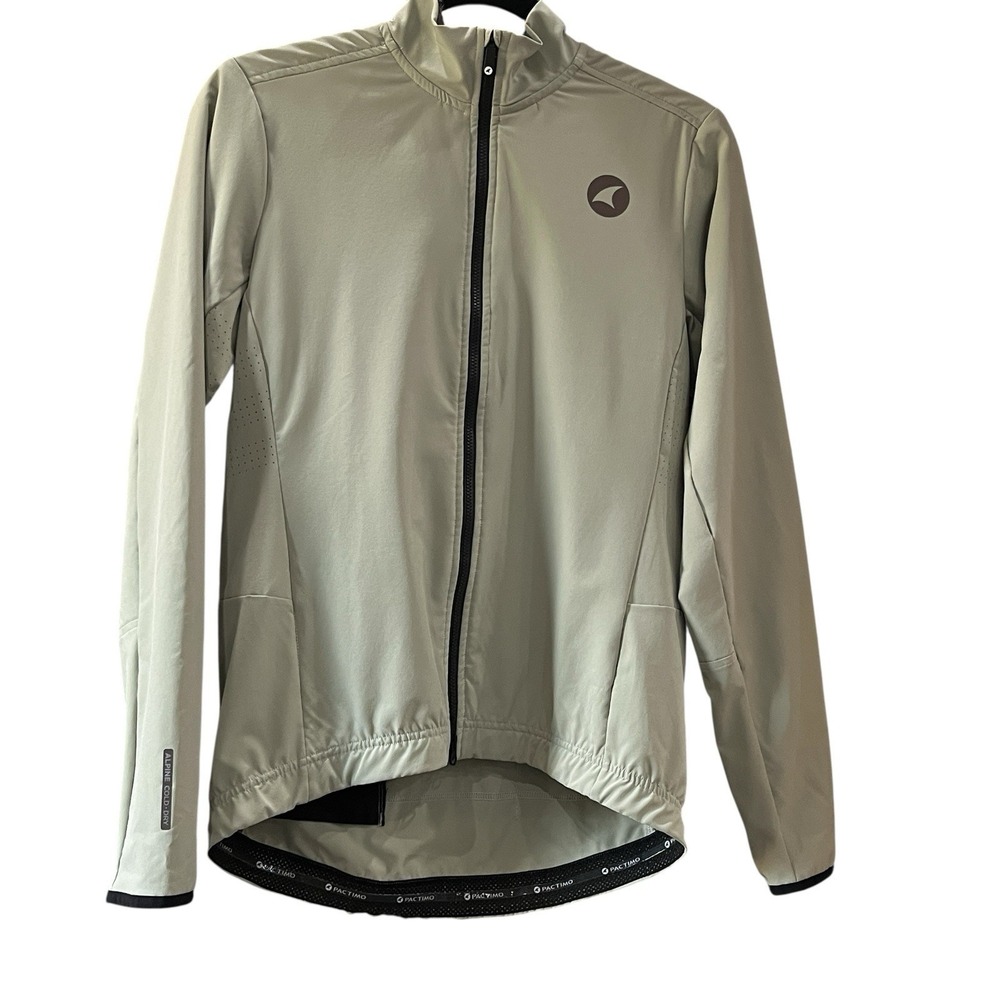 Pactima Sz M Alpine Cold-Dry Cycling Jersey Long Sleeve 3 Back Pockets